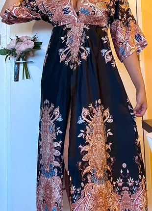 Robe longue fluide imprimée – Made in Italy – Taille M, brand: Made In Italy, condition: New without tags, size: M / 38 / 10, €35.00, €37.45 includes Buyer Protection