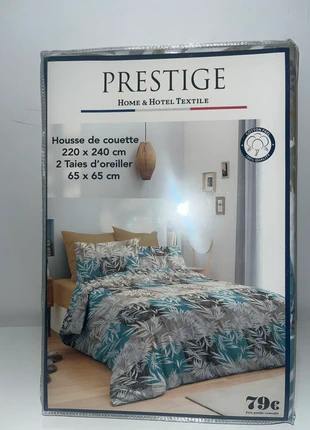 Par ailleurs, de housse de couette de la marque prestige, marque: prestige, état: Neuf sans étiquette, taille: King Size (220-240 cm x 220-260 cm), 11,99 €, 13,29 € Protection acheteurs incluse
