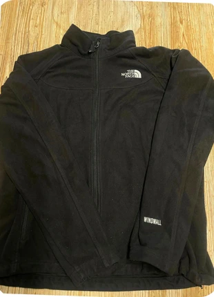 TNF Fleece - Veste The North Face "WindWall"  | Logo Brodé | Taille XL Femme (S/M Homme) | Noir, merk: The North Face, staat: Heel goed, maat: XL / 42 / 14, € 25,00, € 26,95 inclusief Kopersbescherming