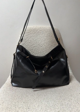 Sac femme noir épaule / bandoulière en similicuir, brand: Tendance, condition: Very good, €22.00, €23.80 includes Buyer Protection