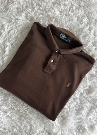 Polo Ralph Lauren manches longues | couleur marron logo brodé | taille XL, brand: Ralph Lauren, condizioni: Ottime, taglia: XL, €19.90, €21.60 include la Protezione acquisti
