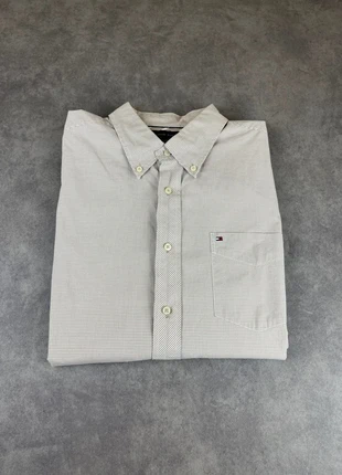 Chemise Tommy Hilfiger Blanc Marron à Carreaux Taille L, brand: Tommy Hilfiger, condition: Very good, size: L, €10.00, €11.20 includes Buyer Protection Pro