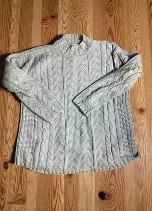 Pull torsadé gris – Taille M •, merk: Vintage Dressing, staat: Goed, maat: M / 38 / 10, € 5,00, € 5,95 inclusief Kopersbescherming