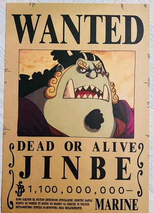 Affiche One Piece – Prime de Jinbe Wanted, marque: OnePiece, état: Très bon état, 5,00 €, 5,95 € Protection acheteurs (Pro) incluse