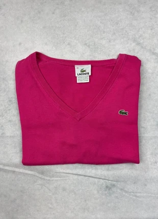 Pull long femme en coton Lacoste rose, taille 44 (XXL), marque: Lacoste, état: Bon état, taille: L / 40 / 12, 18,00 €, 19,60 € Protection acheteurs (Pro) incluse