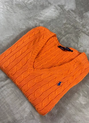 Pull Polo Ralph Lauren Torsadé / Tressé / Logo brodé bleu / Taille XL / Orange, marque: Ralph Lauren, état: Très bon état, taille: XL / 42 / 14, 35,00 €, 37,45 € Protection acheteurs incluse