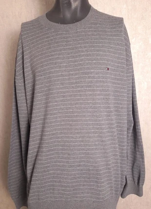 Pull Tommy Hilfiger Rayé Couleur Gris Taille Xxl en très bon état, marque: Tommy Hilfiger, état: Très bon état, taille: XXL, 28,90 €, 31,05 € Protection acheteurs (Pro) incluse