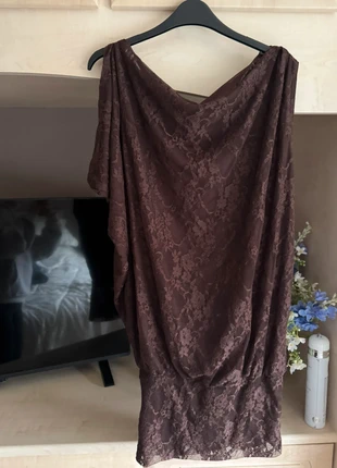 Sample Lace Brown Draped Mini Dress, brand: Sample, condition: New with tags, size: S / UK 8-10, £5.00, £5.95 includes Buyer Protection
