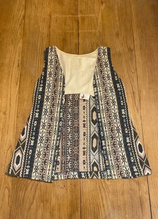 Cardigan sans manches vintage femme – motifs ethniques/bohème, brand: Vintage Dressing, condition: Very good, size: S / 36 / 8, €10.50, €11.73 includes Buyer Protection Pro