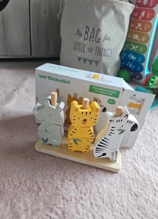 Animaux à empiler en bois Verbaudet, marca: Vertbaudet, estado: Muito bom, tamanho: 18-24 meses / 86 cm, €4.00, €4.90 inclui Proteção do Comprador