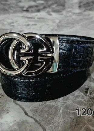 Men GG Genuine Leather Alloy Automatic Mtal Buckle Luxury Waist Belt, brand: leather belt, condition: New without tags, size: 47 in | 120 cm, £7.99, £9.09 includes Buyer Protection Pro