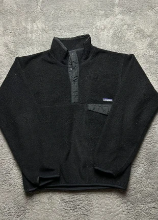 Gilet / Veste polaire 1/4 col bouton Patagonia noir S logo brodé - Vintage #4401, brand: Patagonia, condition: Very good, size: S / 36 / 8, €45.00, €47.95 includes Buyer Protection Pro