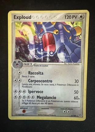 Carte Pokémon exploud holo bloc ex - Ita good+, marque: Pokémon, état: Très bon état, 2,50 €, 3,33 € Protection acheteurs incluse
