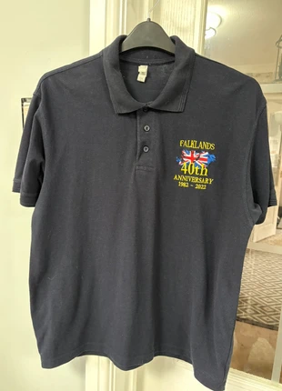 Men’s navy tee with Falkland insignia., brand: casual classics, condition: Very good, size: L, £2.95, £3.80 includes Buyer Protection