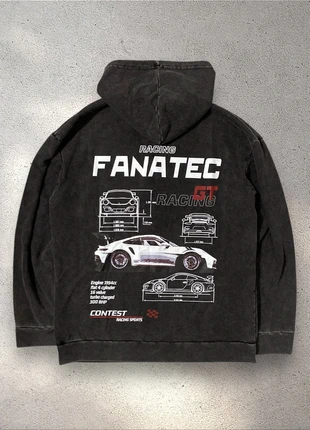 🔥Sweat à capuche gris - Unisexe - Taille M – Racing Oversize🔥, brand: Aesthetic, condition: New without tags, size: M, €38.00, €40.60 includes Buyer Protection