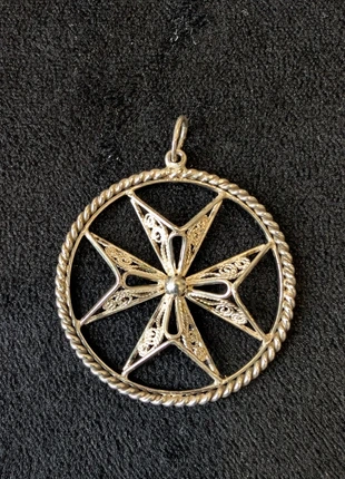 Vintage rage sterling silver Maltese cross pendant, brand: Vintage, condition: Very good, £5.00, £5.95 includes Buyer Protection