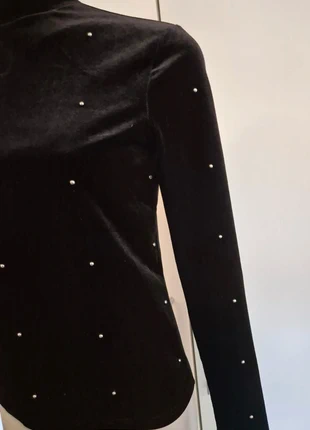 Golden Spark – Velours Top maat XS/34, marca: Jacqueline de Yong, estado: Nuevo sin etiquetas, tamaño: XS / 34 / 6, 16,95 €, 18,50 € Protección al comprador incluida