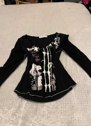 Haut vintage y2k gothique, marca: y2k, estado: Muy bueno, tamaño: S / 36 / 8, 20,00 €, 21,70 € Protección al comprador incluida