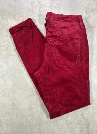 Pantalon En Velours Côtelé / Corduroy wassio rouge bordeaux uni taille 28R, merk: Vintage Dressing, staat: Heel goed, maat: L / 40 / 12, € 5,00, € 5,95 inclusief Kopersbescherming Pro