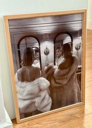 Affiche décorative 30×40cm motif femmes glamour chic fourrure aesthetic tendance pinterest, merk: Tendance, staat: Nieuw met prijskaartje, € 12,00, € 13,30 inclusief Kopersbescherming