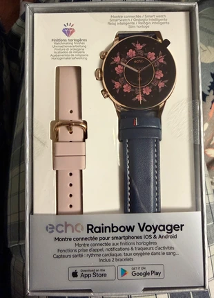 Écho rainbow voyager - montre connectée femme, marca: Rainbow, estado: Novo com etiquetas, tamanho: 30–38 mm, €55.00, €58.45 inclui Proteção do Comprador