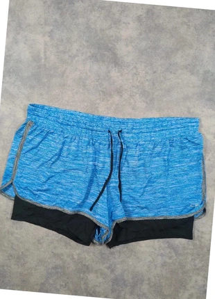 Short de sport femme c9 by champion bleu et noir taille XXL en polyester sans poches, marque: Champion, état: Très bon état, taille: XXL / 44 / 16, 9,90 €, 11,10 € Protection acheteurs incluse