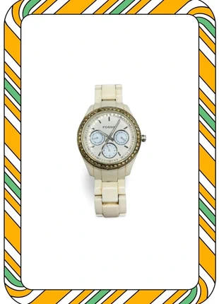 Montre Fossil femme blanche à diamants es-1967, marque: Fossil, état: Très bon état, taille: 30–38 mm, 15,00 €, 16,45 € Protection acheteurs (Pro) incluse
