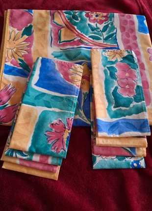 Nappe coton avec serviettes, brand: sans marque, condizioni: Ottime, €8.00, €9.10 include la Protezione acquisti