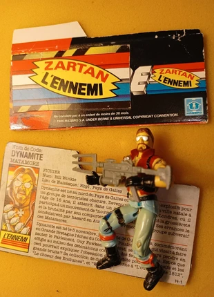 GI Joe Monkeywrench (Dynamite) et sa carte 1987, brand: Hasbro, condition: Good, size: Preemie, up to 44cm, €11.00, €12.25 includes Buyer Protection