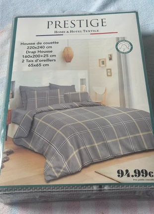 Housse de couette 220x240 cm + 2 taies – Prestige, merk: prestige, staat: Nieuw zonder prijskaartje, maat: 220-240 cm x 220-260 cm, € 15,76, € 17,25 inclusief Kopersbescherming