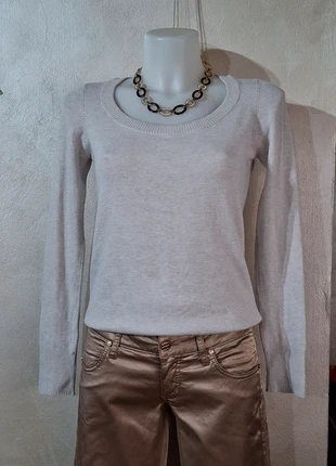 Deliziosa ed elegante maglia con ampio scollo, color sabbia, Zara, brand: Zara, condizioni: Nuovo senza cartellino, taglia: M / IT 42 / EU 38, €12.90, €14.25 include la Protezione acquisti