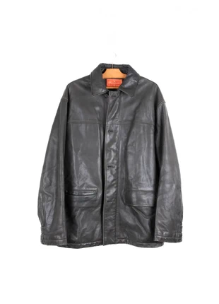 Manteau en cuir Vintage Façonnable 80's/90's - Taille L, marca: Vintage Dressing, estado: Bom, tamanho: L, €54.90, €58.35 inclui Proteção do Comprador