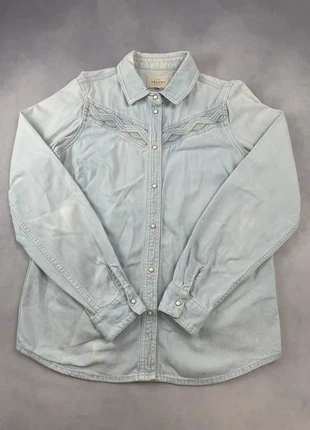 Chemise Sézane Bleu Clair Bon état Femme Taille S/36 Mode été Vintage, merk: Sézane, staat: Goed, maat: S / 36 / 8, € 17,00, € 18,55 inclusief Kopersbescherming Pro