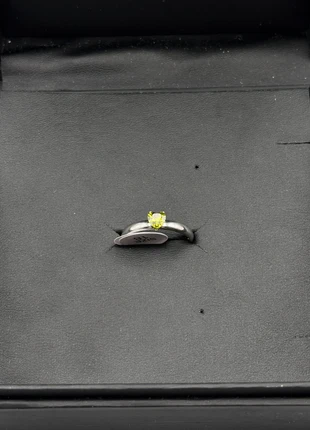 Bague Hope en acier inoxydable avec zircon cœur vert, taille 18 EU, état: Très bon état, taille: 18,1 mm, 5,00 €, 5,95 € Protection acheteurs incluse