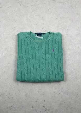 Pull Ralph Lauren torsadée Turquois Taille XS Femme, marque: Ralph Lauren, état: Très bon état, taille: XS / 34 / 6, 53,90 €, 57,30 € Protection acheteurs incluse