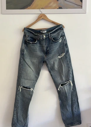 Jean homme Zara taille 44 – coupe droite effet usé / déchiré aux genoux, brand: Zara, condition: Very good, size: W34, €5.00, €5.95 includes Buyer Protection