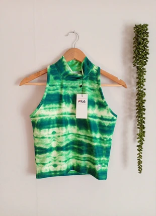 Débardeur Fila, vert, tie and die, marque: FILA, état: Neuf avec étiquette, taille: S / 36 / 8, 12,00 €, 13,30 € Protection acheteurs incluse