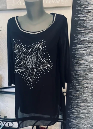 Jolie tunique en voile idéale pour les fêtes de fin d'année comme neuve, marque: Independent, état: Très bon état, taille: XL / 42 / 14, 9,50 €, 10,68 € Protection acheteurs incluse