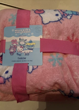 Super Cute Christmas Hello Kitty Primark Seasonal Pink Throw Blanket Soft Fleece, brand: Hello Kitty, condition: New with tags, £20.00, £21.90 includes Buyer Protection