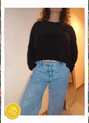 Jersey chenilla negro Only, marque: ONLY, état: Très bon état, taille: L / 40 / 12, 12,00 €, 13,30 € Protection acheteurs incluse