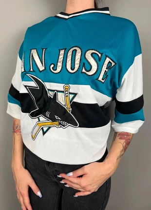 Maillot NHL San Jose Sharks Twins Apparel - Taille S homme - logo brodé vintage M1389, marque: NHL, état: Très bon état, taille: S, 54,00 €, 57,40 € Protection acheteurs (Pro) incluse