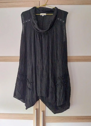 Robe tunique asymétrique en tissu frippé, marque: Jacqueline Riu, état: Très bon état, taille: L / 40 / 12, 4,00 €, 4,90 € Protection acheteurs incluse