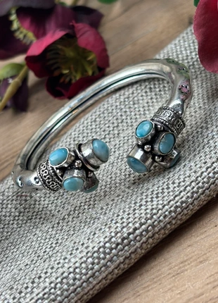 Magnifique bracelet larimar ethnique ., état: Très bon état, 18,00 €, 19,60 € Protection acheteurs (Pro) incluse