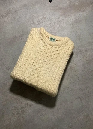 Pull Aran Vintage Irish Wool en 100% pure laine Beige en maille torsadée taille L, marke: Carraig Donn, zustand: Sehr gut, größe: L / 40 / 12, 54,99 €, 58,44 € inklusive Vinted-Käuferschutz