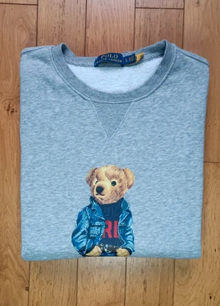 Pull crewneck col rond Polo Bear Ralph Lauren gris 100% coton - taille L homme, marque: Ralph Lauren, état: Très bon état, taille: L, 75,00 €, 79,45 € Protection acheteurs incluse
