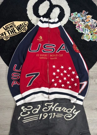 Vintage 90's Toronto Canada n.7 Rugby World Cup Red-Blu Full Zip Size-L Y2K coquette opium, brand: JNCO, condizioni: Nuovo senza cartellino, taglia: L, €18.99, €20.64 include la Protezione acquisti
