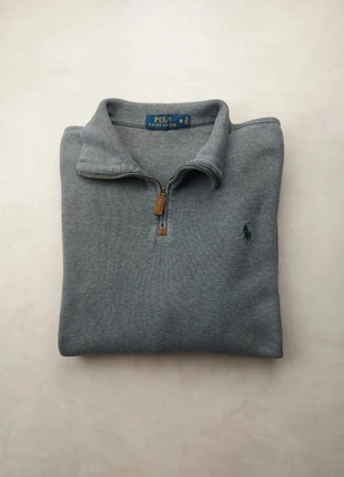 Pull 1/4 zip Ralph Lauren gris taille M, merk: Ralph Lauren, staat: Heel goed, maat: M, € 54,99, € 58,44 inclusief Kopersbescherming Pro