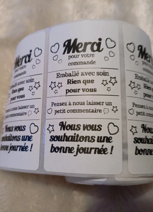Lot de 25 étiquettes “Merci pour votre commande Bonne journée” 60×30 mm Stickers adhésifs, marque: sansnom., état: Neuf sans étiquette, 1,20 €, 1,96 € Protection acheteurs (Pro) incluse