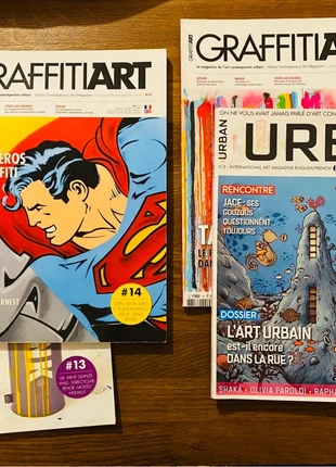 Urban graffiti art magazine street arts contemporain collection lot x4, condition: Good, €8.00, €9.10 includes Buyer Protection Pro