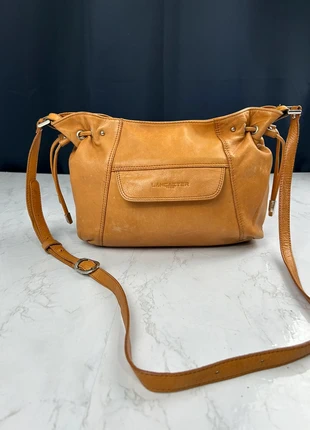 Sac à bandoulière Lancaster en cuir marron, brand: Lancaster, condizioni: Buone, €38.00, €40.60 include la Protezione acquisti Pro